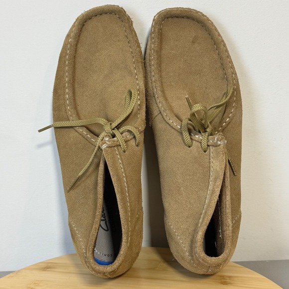 Clarks Men's Collection Shacre Boots Tan Suede Chukka Crepe Gum Sole Men's 11M - Picture 6 of 8